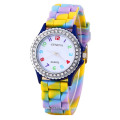 Filles de conception originale de diamants montres Silicone